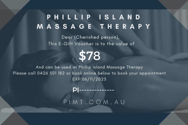 30 minute massage gift voucher weekend